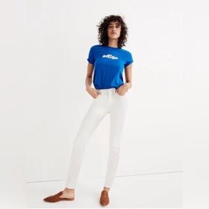 Madewell 9” High-Rise Skinny White Jeans 
Size 31